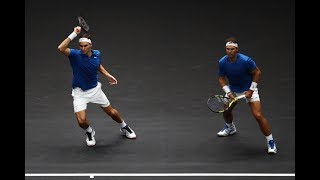 FedererNadal vs SockQuerrey  Laver Cup Highlights HD [upl. by Wilmer203]