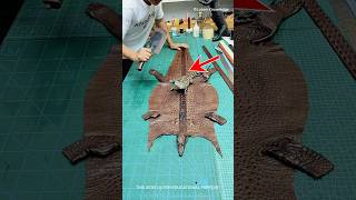 How Crocodile Belt Are Made shortsvideo facts [upl. by Cecilla]