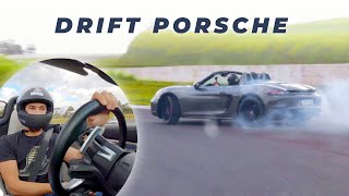 Fiz Drift de Porsche 718 Boxter no autódromo Ayrton Senna ‹Diego Higa› [upl. by Adnuhsed]