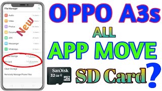 Oppo A3s Android Phone ke app ko SD card me kaise move kare1 [upl. by Eemak548]