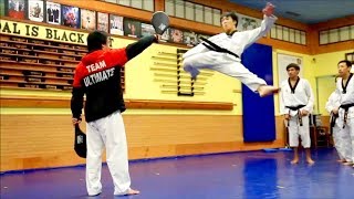 Taekwondo 360 540 600 720 Demonstration amp back flips [upl. by Anilrats997]