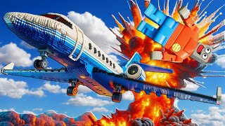 This INSANE Server is Dedicated to PLANE CRASH SURVIVAL in Brick Rigs Multiplayer [upl. by Arluene]