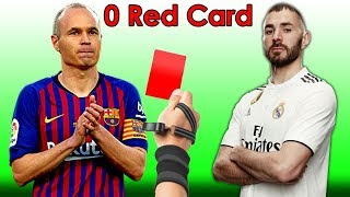 Top 15 Players Who Have NEVER Received A Red Card ❤️ [upl. by Seluj]