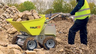 Mini Dumper TRUXTA – électrique et compact à châssis articulé [upl. by Elison]