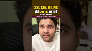 SSC CGL MAINS exam date 2024 😱 scs cgl mains strategy 2024 abhinay sir ssc [upl. by Attwood]