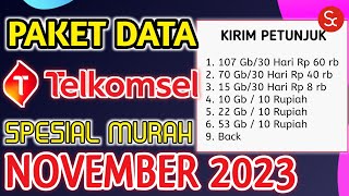 PAKET SUPER MURAH TELKOMSEL  Kode Dial Murah Telkomsel Edisi Bulan November 2023 Terbaru [upl. by Anom]