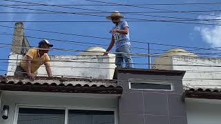 Remodelación de fachada en las alturas así chambeamos [upl. by Naresh]