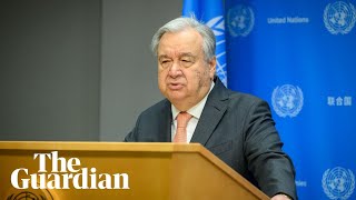 Davos Guterres addresses the World Economic Forum – watch live [upl. by Hadrian]