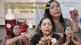 Urutan Yang Benar Cara Pakai SkinCare Starlite Paket Glowing [upl. by Enaelem127]