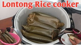 Anti ribet Cara Membuat Lontong Rice cooker [upl. by Angadresma]