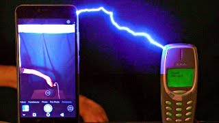 Charging NOKIA 3310 with one million volts A 10core Smartphone vs NOKIA Who wins [upl. by Wadsworth]