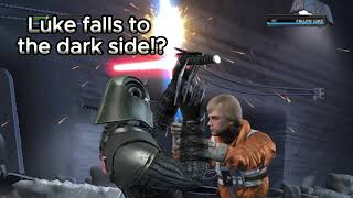 The Force Unleashed Starkiller turns Luke Skywalker to the dark side [upl. by Aliahkim310]