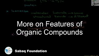 More on Features of Organic Compounds Chemistry Lecture  Sabaqpk [upl. by Valente789]