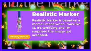 Guide How to Get Realistic Marker On Roblox Find The Markers [upl. by Ennairek156]