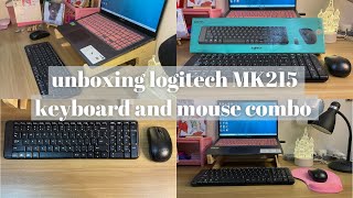 Unboxing Logitech MK215 Keyboard and Mouse Combo Set  2022 [upl. by Gwennie]