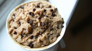 Edible Cookie Dough Recipe HIGH PROTEIN  Healthy Snack Ideas [upl. by Katharine771]