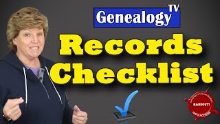 Genealogy Research amp Family History Records Checklist to Grow Your Family Tree [upl. by Ahsille210]