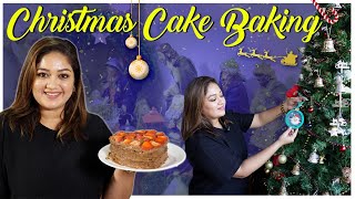 Christmas Vlog  Strawberry Chocolate Cake Baking  Meghana Raj Christmas [upl. by Nicki332]