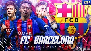 FIFA 17 Barcelona Career Mode  EP1  We Sign Ousmane Dembele Insane Transfers [upl. by Alilad]