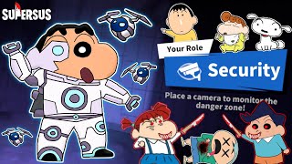 Shinchan became warden in super sus and taking imposters in custody 😱🔥  shinchan plays among us 3d [upl. by Hughes]