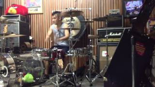 Ikmal tobing  blink 182  hearts all gone drum cover [upl. by Ennovihc935]