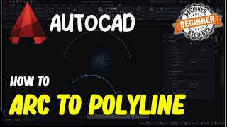 AutoCAD How To Arc To Polyline [upl. by Trevah]