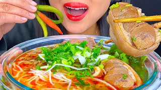 ASMR HUGE BOWL OF SPICY BEEF amp PORK BONE NOODLES  EATING SOUNDS  MUKBANG  ASMR Phan [upl. by Kristan439]