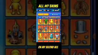 ALL MY STUMBLE GUYS SKINS MY SECOND ACCOUNT stumbleguys gaming shorts [upl. by Lacombe386]