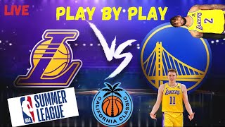 Lakers vs Warriors NBA SUMMER LEAGUE Highlights REACTION Gary Trent Jr To The LAKERS LIVE [upl. by Kinch]