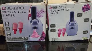 AMBIANO FROZEN TREAT MAKER Unboxing Review by FE [upl. by Laval]