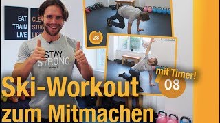 Ski und SnowboardWorkout  Fitness  Training für die Piste zum Mitmachen [upl. by Kristoffer311]