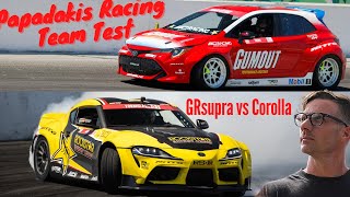 Papadakis Racing Team test session Corolla Hatchback GR Supra 86 [upl. by Englis979]