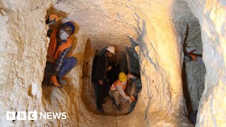 Exploring Turkey’s ancient underground city  BBC News [upl. by Dorris]