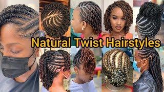 Natural Twist Braid Hairstyles  Mini Twist Braids  Passion Twist Braids  Kinky Twist  Twist Hair [upl. by Imelda]