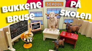 Bukkene Bruse Begynner på Skolen 🐐🐐🐐 Eventyr på Norsk Norske folkeeventyr  Eventyr for barn [upl. by Kabab]