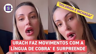 URACH faz MOVIMENTOS SENSUAIS com a língua após BIFURCAÇÃO e revela como está o pósoperatório [upl. by Essilem383]