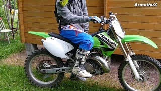 Kawasaki KX250 2Stroke  Coldstart Souncheck Raw Sound [upl. by Farrar]