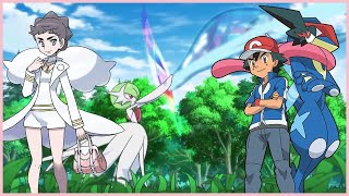 Ash amp Greninja vs Diantha amp Gardevoir AMV  Feel Invincible [upl. by Neehsuan991]