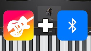 Using Garage Band With a Midi Bluetooth Piano on iPad [upl. by Eizle]