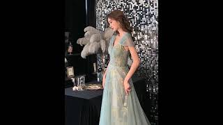 Fashion Green Evening Dresses 2021 [upl. by Ecyar]