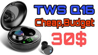 TWS Q16 30 CheapBudget True Wireless Earbuds [upl. by Patrice]