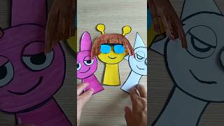 Creating new hair styles for Sprunki Pinky trend craft diy incredibox [upl. by Reprah]