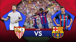 🔴⚪️ SEVILLE  BARCELONE 🔴🔵  🚨 LE DERNIER MATCH DU BARCA EN LIGA 🏆  ⚽️ LIVE WATCHALONG 🇪🇸 [upl. by Oirotciv]