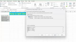 Create Split One Column into Multiple Columns in Excel [upl. by Mcgill]