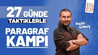 27 Günde Taktiklerle Paragraf Kampı  Kadir Gümüş  2025 [upl. by Anirazc401]