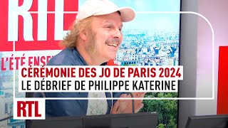 Cérémonie des JO de Paris 2024  le débrief de Philippe Katerine [upl. by Icrad]