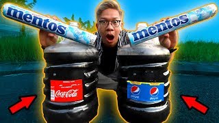 COCACOLA GALON VS MENTOS JUMBO [upl. by Effy]