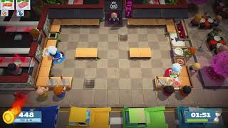 Overcooked 2 Level 11 2 Players 3 Stars [upl. by Krik]