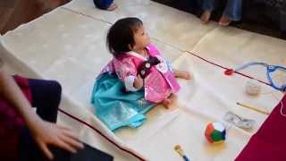 Doljabi ceremony  Korean 1st Birthday [upl. by Nuawad]