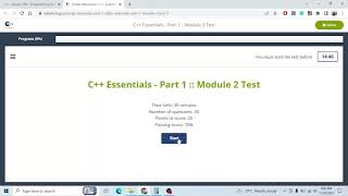 C Essentials CPA Module 1 Test 2 Answers [upl. by Ttezzil805]